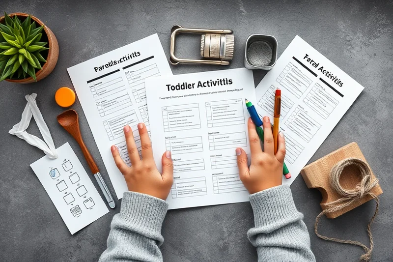 easy toddler activities printables checklists — Easy Toddler Activities Printables Checklists (the finished result)