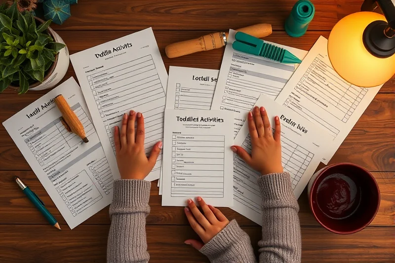 toddler activities printables checklists tips â Toddler Activities Printables Checklists Tips (the finished result)